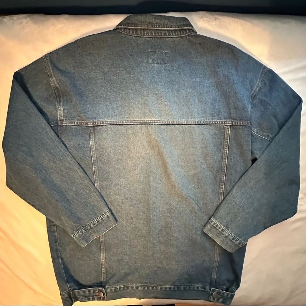 Vintage Y2K Rocawear Jacket Mens XXL Blue Denim RW Logo Trucker Jean hip hop